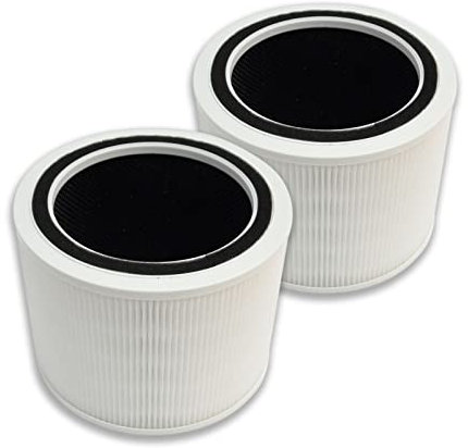 PUREBURG Core 200S-RF Ersatzfilter, kompatibel mit Levoit Core 200 & Core 200s Luftreiniger, 2er-Pack H13 HEPA 4-stufige Filtration, Aktivkohle, Luftreinigung, Staub