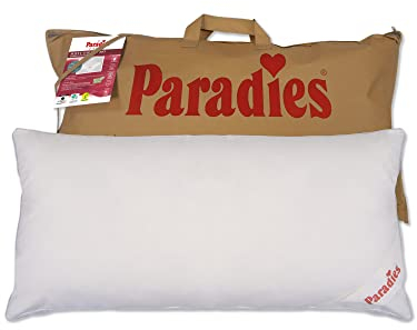 PARADIES Kopfkissen 40x80 cm mit Reißverschluss - Softy Top Bio fest, 4 cm Außensteg, Aloe Vera, festes Polster, veganes Kissen, Öko-Tex 100 Klasse 1