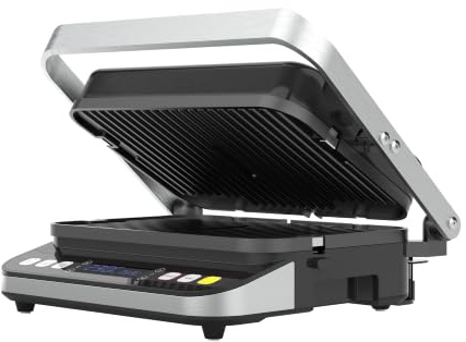 AENO Kontaktgrill EG1180° Öffnung max.230°C Edelstahl/Schwarz