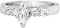 Marquiseschliff Moissanite Diamant Edelstein Prinzessin Ariana Wishbone Ring Damen Schmuck (Silber, 19)