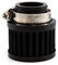 Interfaz Universal filtros de aceite de aire para motocicleta, filtro de entrada de aire frío de 25mm para coche, ventilación Turbo, respiradero del cárter (Negro 25mm)