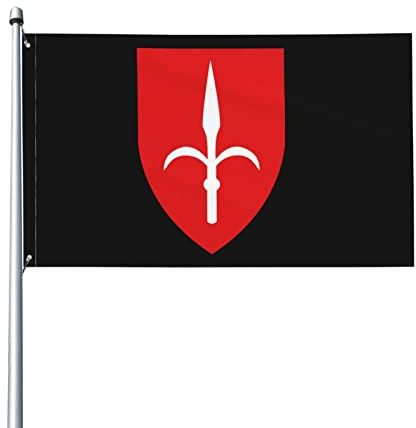 Stemma di Trieste Bandiera 3X5 Ft - Resistente allo sbiadimento UV - Bandiera da giardino Bandiera da esterno con occhielli