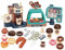 Sobebear 41-Piece Cash Register Play Set for Kids with Coffee Maker and Dessert Display, Food Toys and Coins, Realistic Lights and Sounds Cafel Role Play Gift for Ages 3+