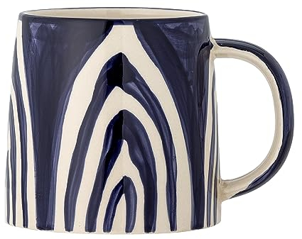 Bloomingville Becher SHAMA Blau 500 ml mit Kaffeebecher Keramik Tasse