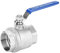 Ball Valve, Stainless Steel Two Piece Full Port Ball Valve 2inch DN50 1000 WOG with Blue Locking Handles