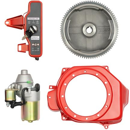 Kit di avviamento elettrico GX160 GX200 5.5HP 6.5HP con bobina di accensione e copertura del ventilatore per volano