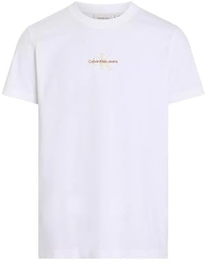 Calvin Klein Jeans Herren T-Shirt Kurzarm Monologo Rundhalsausschnitt