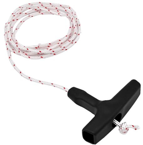 LICQIC 2 Meters 35 mm Recoil Starter Rope Pull Cord, Rotavator Pull Cord, Lawn Mower Pull Cord With 1 Black Recoil Starter Handle for Chainsaw Lawn Mower Trimmer