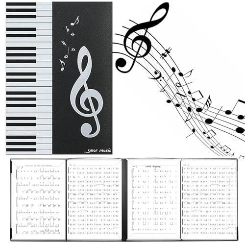Dossier de Rangement pour Partition, Dossier de Musique, Chemises pour Partitions, Musique Dossier de Partition, A4 Chemises à Dossier, Dossier de Partitions pour Partitions Piano, 31.3 CM x 22.2 CM
