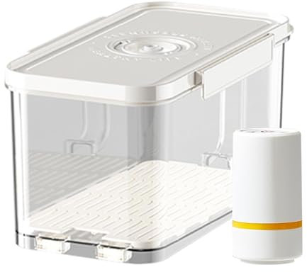 Récipient sous vide alimentaire avec pompe, Ensemble de récipients sous vide, Boîte Alimentaire sous Vide, Boite sous Vide Alimentaire Food Saver Boite avec Pompe à Vide, Facile à utiliser