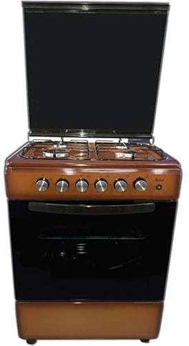 Cucina a gas LAREL 50x50 MARRONE con forno elettrico GRILL - COPERCHIO VETRO