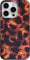 Efitoo Tortoise Shell Phone Case for iPhone 13 Pro Cheetach Leopard Print Animal Amber and Black Pattern Protective Shockproof Aesthetic Women Girls Hard Brown Cover (for iPhone 13 Pro)