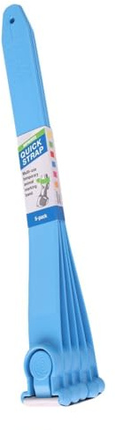 Kerbl Fesselbänder Quick Strap Shoof – 5 Stück Blau (Maße 34 x 3 cm, Gewicht 0,22 kg, Fellpflege) 20191