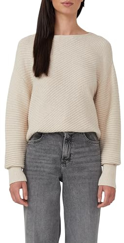 s.Oliver Strukturierter Strickpullover in Oversize mit Rippbündchen