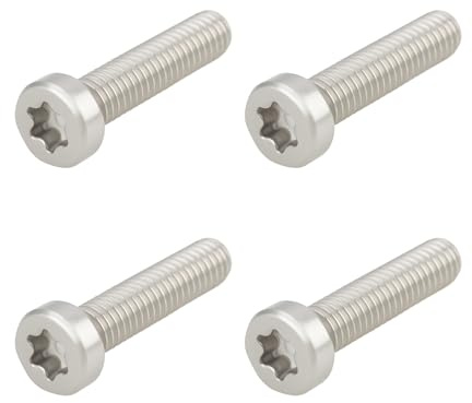 OTOTEC 4 Pernos de Cabeza Cilíndrica Torx T30 de Acero Inoxidable 304 9022 371 1350 M6 X 25 Mm Compatible con Stihl Motosierras/cortacéspedes