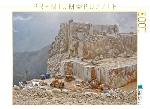 CALVENDO Puzzle Marmor Abbau auf knapp 1000 m Höhe | 1000 Teile Lege-Größe 64 x 48 cm Foto-Puzzle für glückliche Stunden