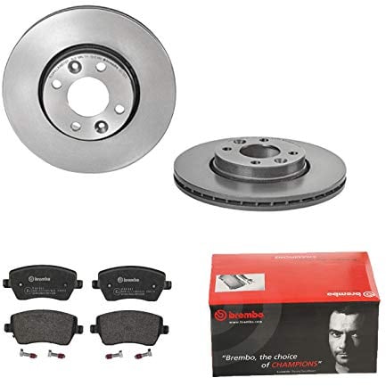 2 Bremsscheiben belüftet 260 mm + Bremsbeläge Vorne von Brembo Innenbelüftet (1420-53635) Bremsensatz Bremsanlage Bremsen-Kit,Bremsenset, Bremsscheiben, Bremsbeläge, Bremsen-Set, Beläge, Bremsbelag,