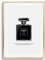 Tales by Jen Kunstdruck, Sprüche Poster: Coco Noir Perfume Bottle Illustration | Stilvolles Premium Poster auf hochwertigem Papier | Moderne Wand Deko, Schwarz Weiß Home Interior | Ohne Bilderrahmen
