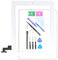 E Soul DigitiErsatzbildschirm für i Pad 2 A1395 A1396 A1397, i Pad 2 Touchscreen Digitizer Frontglaseinheit Weiß - Inklusive Home-Taste + Kamerahalterung, vorinstallierter Klebstoff + Werkzeugsatz