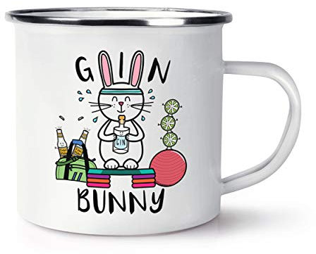 Gin Bunny Emaille Becher