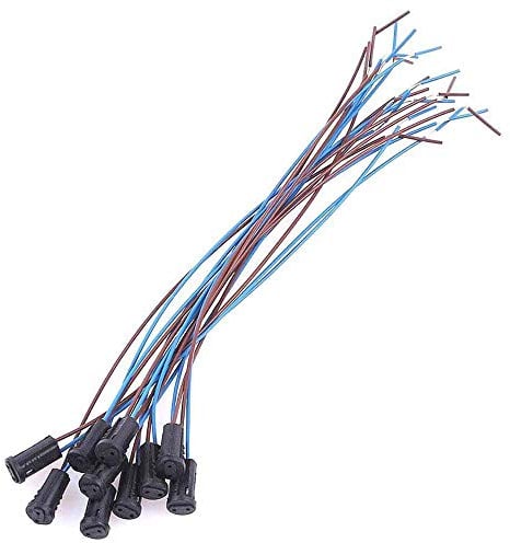 BuxiuGK 20 Stück G4 Lampenfassungen 20cm G4 Sockel-Lampenfassung mit Plastik Halter für G4 Lampen Heimbedarf