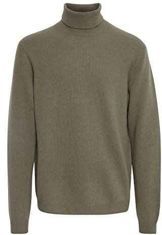 CASUAL FRIDAY CFKarl Herren Rollkragenpullover Strickpullover Feinstrick Pullover mit Rollkragen, Größe:S, Farbe:Olivine Melange (1803161)