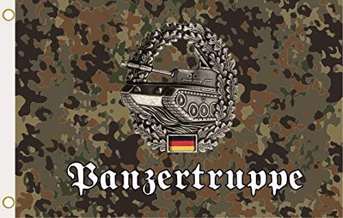 U24 Flagge Fahne Flecktarn BW Panzertruppe 90 x 150 cm