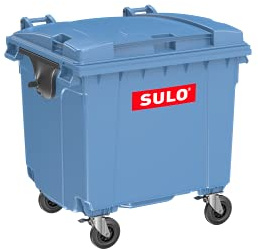 Sulo CITYBAC Müllcontainer 1100L mit Flachdeckel Blau RAL5023