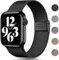 Funbiz Métal Bracelets Compatible avec Apple Watch Bracelet 42mm 44mm 45mm 49mm, Bracelet en Acier Inoxydable de Remplacement pour iWatch Series 8 7 6 SE Ultra 5 4 3 2 1, 42mm/44mm/45mm/49mm, Noir