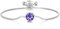 Philip Jones Bracciale in cristallo viola chiaro creato con cristalli Zircondia®