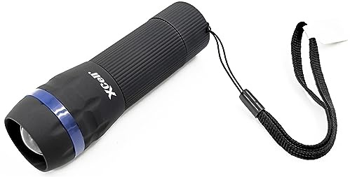 XCell Taschenlampe L70 fokussierbar, im 16er Display (Länge 115 mm, ø 33 mm, 1W LED, 70 Lumen, 5h Leuchtdauer, inkl. 3 x AAA, Handschlaufe) 146363