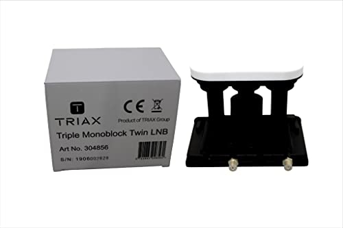 LNB Monoblock Twin Triple Feed TRIAX 19 16 13 Für 2 Teilnehmer Balkan Eutelsat