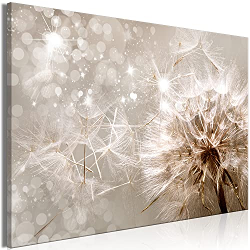 murando - Wandbilder XXL Pusteblumen 120x80 cm Leinwandbild 1 tlg Kunstdruck modern Wandbilder XXL Wanddekoration Design Wandbild Natur Botanik Löwenzahn Blumen b-C-10216-b-a