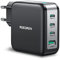 Rocoren 100 W USB-C-Ladegerät, 4 Ports, Schnellladegerät GaN Tech PD3.0 QC5.0 PPS, kompatibel mit iPhone 15/15Plus/Pro Max/14/13 12, MacBook Pro/Air, iPad Pro Galaxy S24/S23/S22/S21, Steam Deck