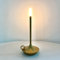 CYGEVUGL LED Candlelight Dinner Atmosphere Lamp, 2500mAh Battery Powered Cordless Bedside Table Lamp, 3 Level Brightness Adjustable Touch, Gold