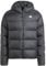 adidas Herren Essentials Midweight Down Hooded Stripes Jacket, Black, L