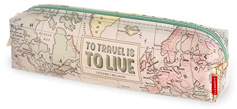 Legami , Astuccio Trasparente Unisex Adulto, TRAVEL, Unica
