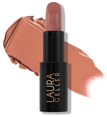 LAURA GELLER NEW YORK Modern Classic Matte Lipstick (Novel Neutral) - Long Lasting Lipstick for Ultra-Rich Colour and Long-Lasting Hydration - Matte Finish