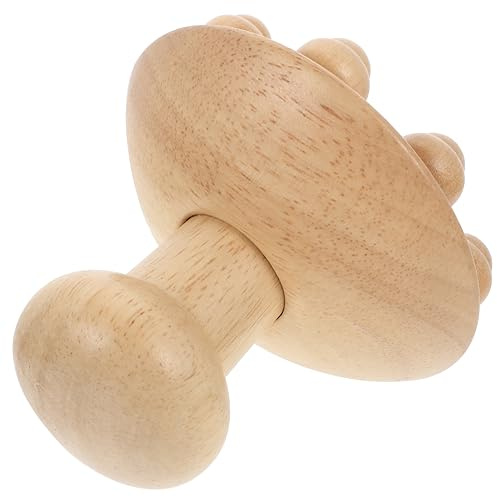 PartyKindom Holz Gua Sha Roller Für Hand Tragbare Akupunkturmassagegerät Manuelle Körpermassagerolle Zur Entspannung Für Zuhause
