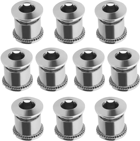 LT Easiyl 10 Stück Fahrrad Kettenblattschrauben Fahrrad Kurbelgarnitur Schraube Kettenblatt Schrauben Kurbel Befestigungsschraube für Mountainbike Rennrad Faltrad, Doppelscheibe