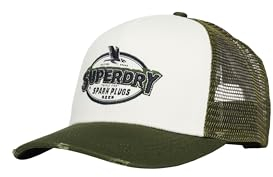 Superdry Damen Mesh Trucker Cap Baskenmütze, grün, One Size
