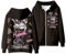 WANHONGYUE Kuromi Sudadera con Capucha y Cremallera Jersey de Manga Larga Hoodie Sweatshirt Chaqueta para Mujer Niña, Color 3, XS