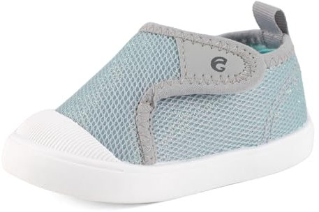 Cheerful Mario 0-3 Año Zapatos Bebe Niña Zapatillas Primeros Pasos Verano Casual Zapatos Bebe Transpirable Gris-B 18 EU
