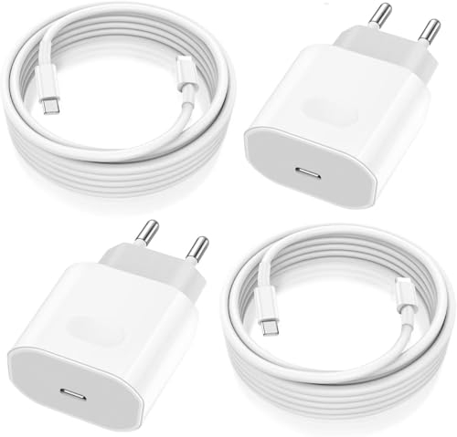 USB C Ladegerät Ladekabel für iPhone 16 16e 15/16 15 Pro/16 15 Pro Max/16 15 Plus,2Pack 25W USB C Power Adapter Schnellladekabel für iPad Pro/Air/10.Generation,Schnellladegerät Stecker mit 2M Kabel