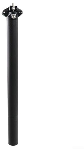 Carbon-Fahrrad-Sattelstütze, ultraleichte -Rennrad-Sattelstütze mit 3K-Gitter-Carbon-Tuch-Körnung, geeignet für und Rennrad (30,8–9 mm)