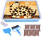 DAOUZL Sandmalerei Lichtkasten für Kinder, Sandtablett Set für Kinder mit 6 Packungen NatursandSand, Sandkunst-Set, Sand Sensory Spielzeug ab 3 Jahr (Blau)