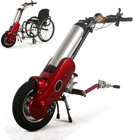 QIANMEI Elektro-Umrüstsatz Handbike for Elektrorollstuhl Mit Lithium-Ionen-Akku, Geeignet for Sportrollstühle