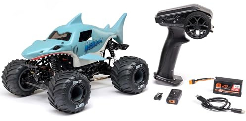 LOSI 1:8 Mini LMT Megalodon Monster Jam Truck 2S 4x4 Ready to Run Bürstenmotor, inkl Akku und Ladegerät