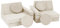 Multifunktionssofa Sitzsack Kindersessel Schaumstoffelemente Spielzeug (Color : Cream (Cord Velours))
