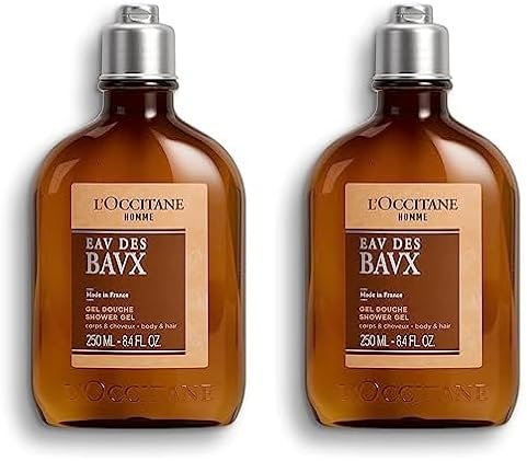 L'OCCITANE - Duschgel Körper und Haar Eau des Baux - 250 ml - In Frankreich hergestellt (Packung mit 2)